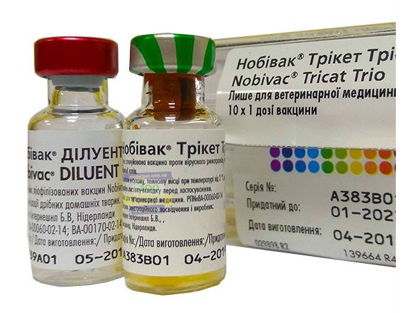 НОБИВАК ТРИКЕТ ТРИО NOBIVAK TRIKAT TRIO вакцина против калицивироза ...