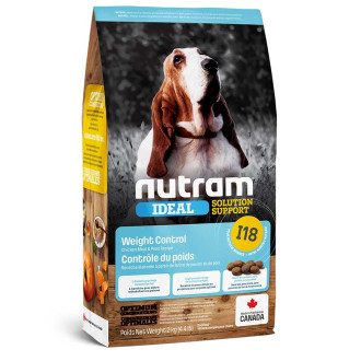 Нутрам I18 Nutram Ideal SS Weight Control Dog сухий корм з куркою для собак схильних до ожиріння, 2 кг (I18_(2kg)