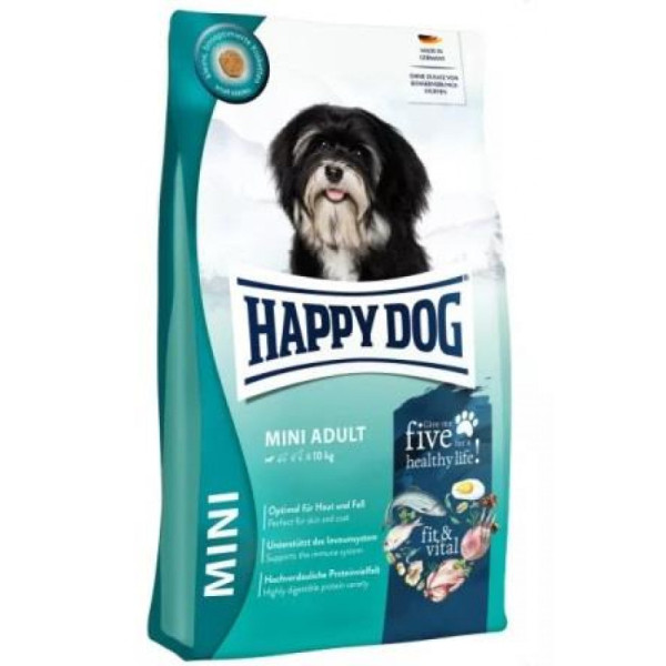 Happy Dog Mini Adult Adult Fit &amp; Vital сухий корм для дорослих собак малих порід вагою до 10 кг, 10 кг (61198)