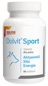 Долвiт Спорт Dolvit Sport Dolfos вітаміни для активних, спортивних, робочих собак, 90 таблеток