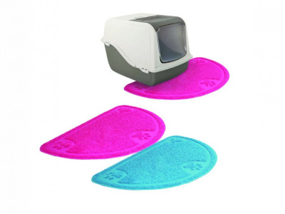 Килимок Croci 60*36 см під туалет для котів, колір синій або рожевий, ціна за один килимок (C6020939)