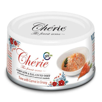 Cherie Urinary Care Tuna & Carrot тунець і морква в соусі, вологий корм для підтримки сечовивідних шляхів у котів, 80 гр (CHT17503)