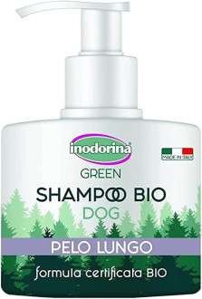 Шампунь Inodorina Shampo Green Pelo Lungo на основі мангустину та алое віра для довгошерстих собак, 250 мл (2400090001)