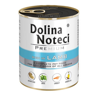 Корм конс.Dolina Noteci Premium  для собак з ягнятиною, 800 гр