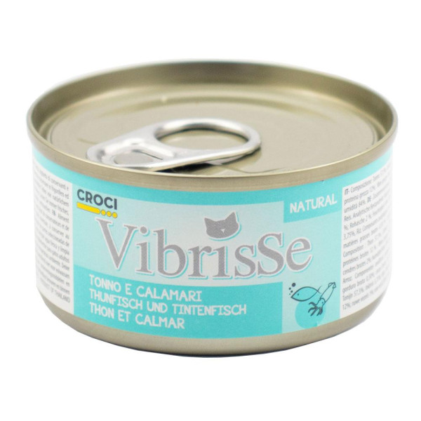 Конс. для котів CROCI VIBRISSE, тунець/кальмар, 70 г