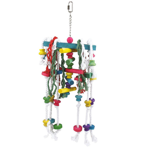 Іграшка для птахів TETRAPET Dodo, підвіска кольорова з дзвіночок, 50 см