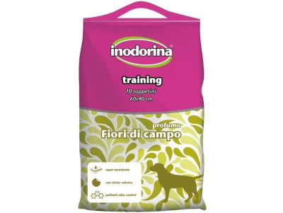 Пелюшки гігієнічні Inodorina Training Fiori 60*90 см для собак, із запахом квітів, 10 пелюшок