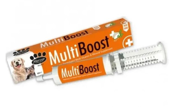 МультиБуст Mervue MultiBoost Pasta мультивітамінна паста для собак, 60 мл