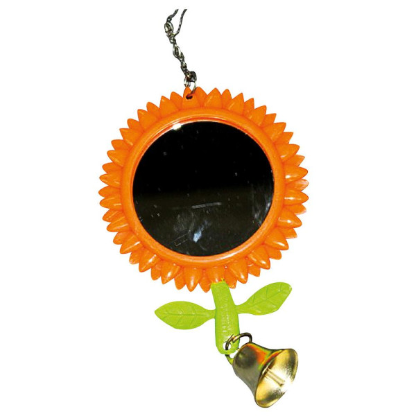 Іграшка для птахів TETRAPET Dodo, соняшник з дзеркалом та дзвіночком, 5,5*16 см