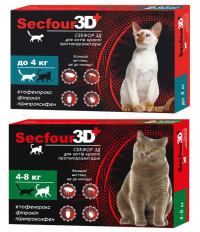 Краплі Secfour 3D для кішок