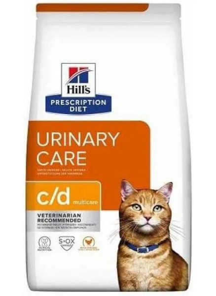 Хілс Hills PD Feline C/D Chicken сухий корм при сечокам'яній хворобі у котів (струвіти. цистити), 1,5 кг (607646)