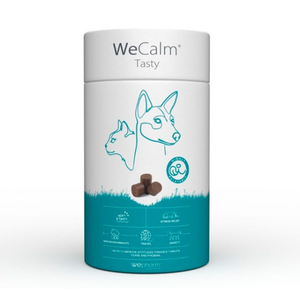 WeCalm Tasty Wepharm протитривожний та антистресовий засіб для собак та котів, 30 пастилок