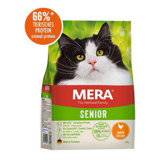 Мера Mera Cats Senior Сhiken (Huhn) беззерновий сухий корм з куркою для літніх кішок від 8 років, 400 гр (038874 - 8814)