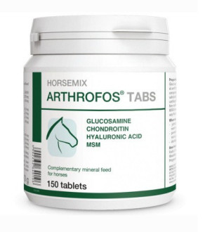 Хорсмікс Артрофос Dolfos Horsemix ArthroFos Tabs кормова мінеральна суміш для опорно-рухового апарату коней, 150 таблеток