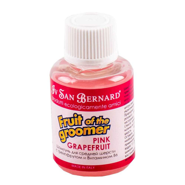 Шампунь Рожевий Грейпфрут Iv San Bernard Pink Grapefruit для вовни середньої довжини собак та котів, 30 мл
