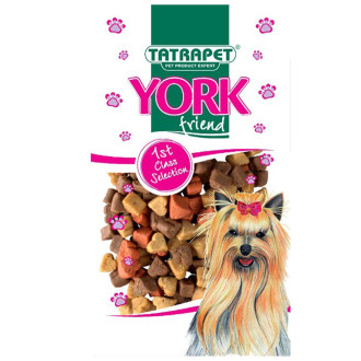 Ласощі для собак TETRAPET York, снекі-мікс з куркою, ягням, рибою, 70 г