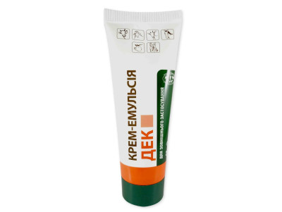 Крем-емульсія ДЕК при маститах, ендометритах, проктитах, дерматитах, опіках, ранах, 200 гр