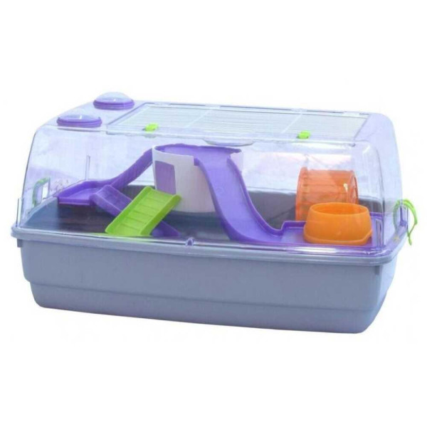 Вольєр для хом'яка MPS BERNIE DELUXE, 53x38x26cm (2 шт в ящ) синій або сірий піддон