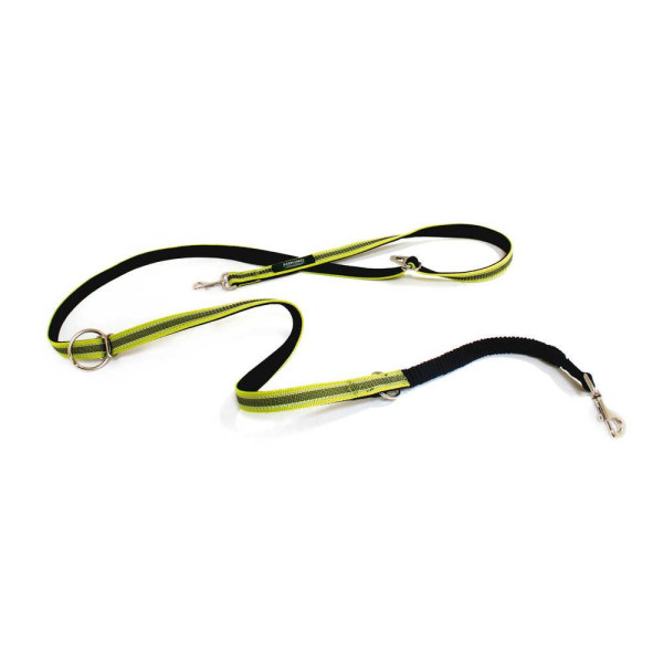 Повідець для собак CROCI HIKING VENTURE, для дресури (напоясний або наплечний варіант), зелений, нейлон, 2,5x200 см