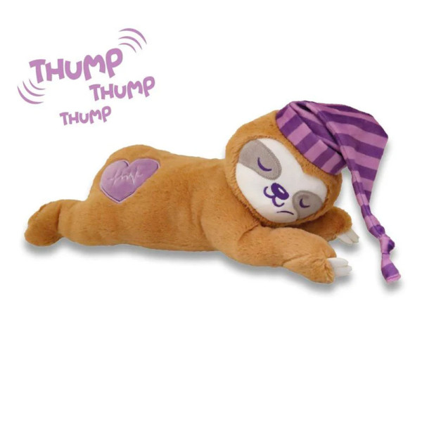 Іграшка для собак CROCI плюшева Лінивець, інтерактивна, для собак які страждають боязню розлуки, лінійка Heart Beat, 41 см