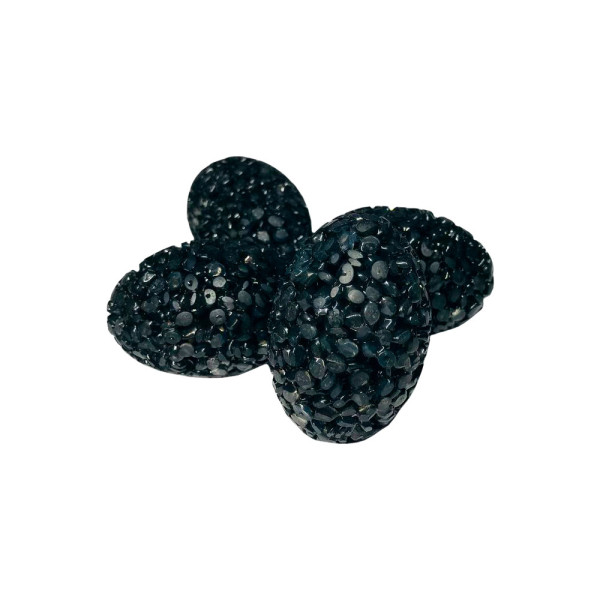 Іграшка для котів ТМ &quot;FOX&quot; яйце гліцеринове чорне з бубонцем, 3*4.5см, 25 шт/уп