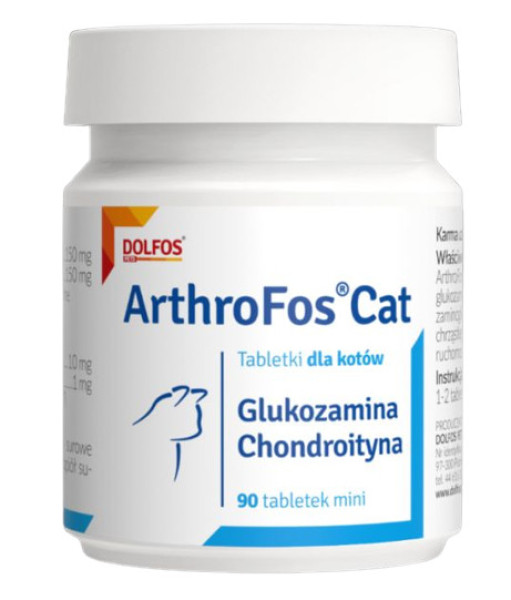 Артрофос Кет Dolfos Arthrofos Сat хондропротектор з глюкозаміном і хондроїтином для кішок, 90 міні таблеток