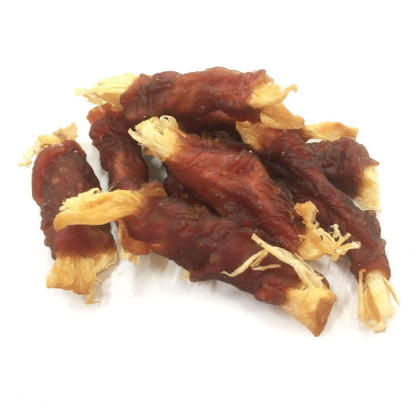 Ласощі "Селянські Смаколики" для собак,скибочки минтая з качкою , 6-8 см , 500г