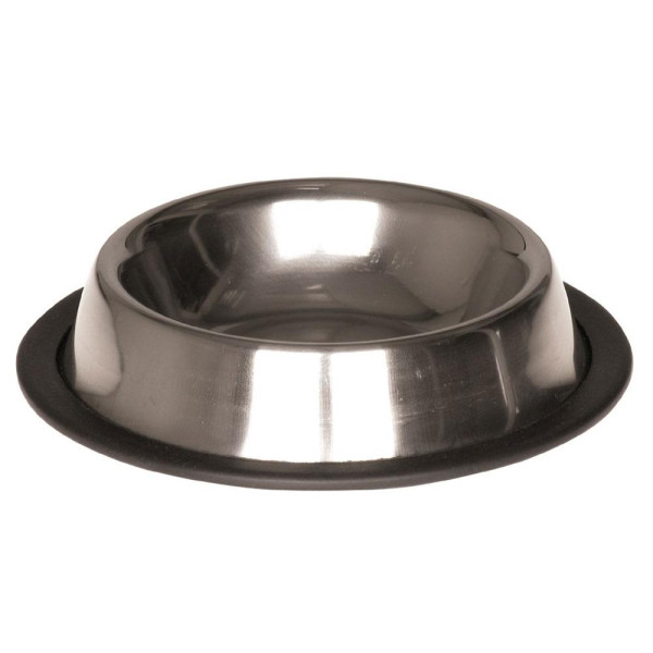 Миска TETRAPET з нержавіючої сталі на гумці, 0,45л /14 см