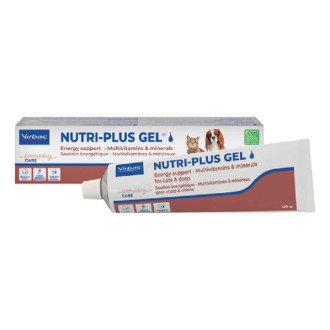 Нутрі Плюс Вірбак Virbac Nutri Plus gel вітамінна паста з мінералами, мікроелементами для котів та собак, 120 гр