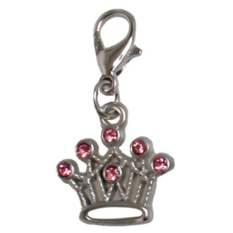 Підвіска на комір TETRAPET Expert, корона з рожевими камінцями, 3,7 см