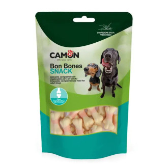 Ласощі для собак CAMON Bon Bones у вигляді кісточки з хондроїтином, 120 гр, 4,5 см