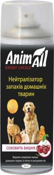 Анімалл Соковита вишня AnimAll Expert Choice нейтралізатор запаху домашніх тварин, 500 мл