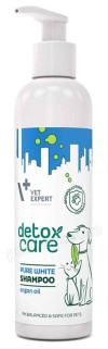 VetExpert Detox Care Pure White Shampoo шампунь для собак та котів з білою або світлою вовною, 250 мл