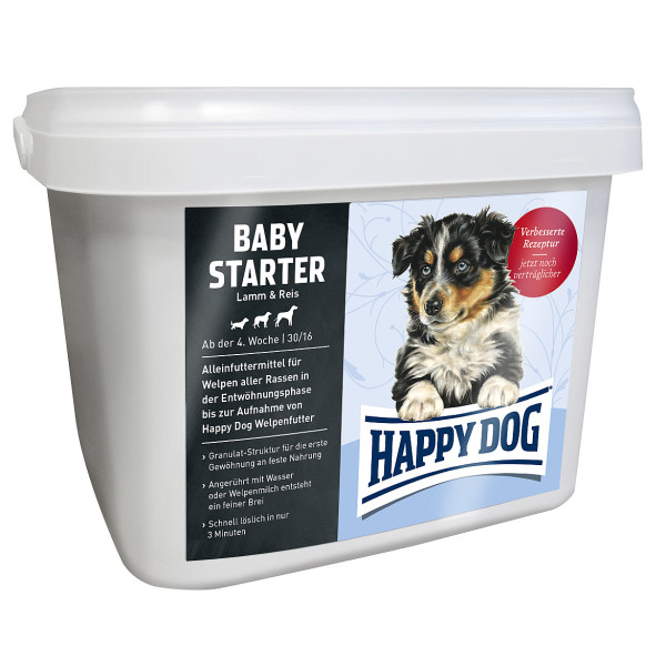 Happy Dog Baby Starter повноцінний збалансований сухий корм для цуценят усіх порід від 3 до 6 тижнів, 1,5 кг (60989)