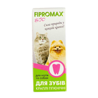Краплі SUPREMO FIPROMAX БІО д/зубів гігієнічні, для котів і собак 15мл