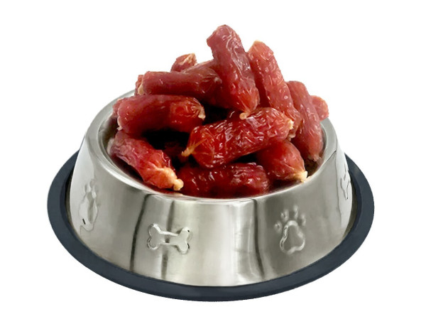 Ковбаски з м'яса качки, (≈25-29шт/уп) 500 г. 20 шт/ящ.