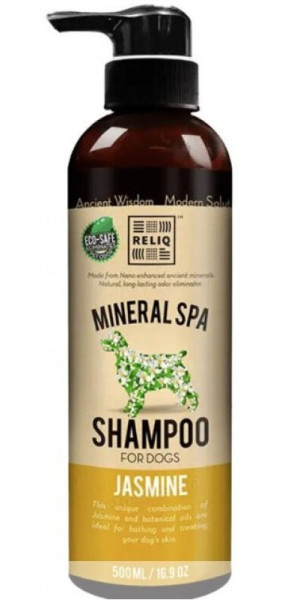 Шампунь Reliq Mineral Spa Jasmine Shampoo з жасмином для догляду за шерстю, шкірою собак і котів, 500 мл (S500-JAS)