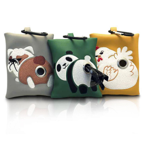 Міні-сумка CROCI Bulldo з пакетами для фекалій, 10,5x8,5 см