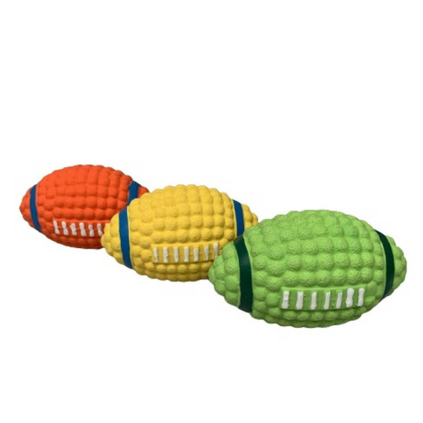 Іграшка для собак TETRAPET Toys Fun, латексний м'яч регбі, 12 см