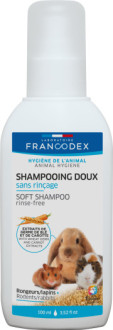Шампунь-спрей Francodex Soft Shampoo без змивання, екстракти пшениці та моркви, для гризунів і кроликів, 100 мл