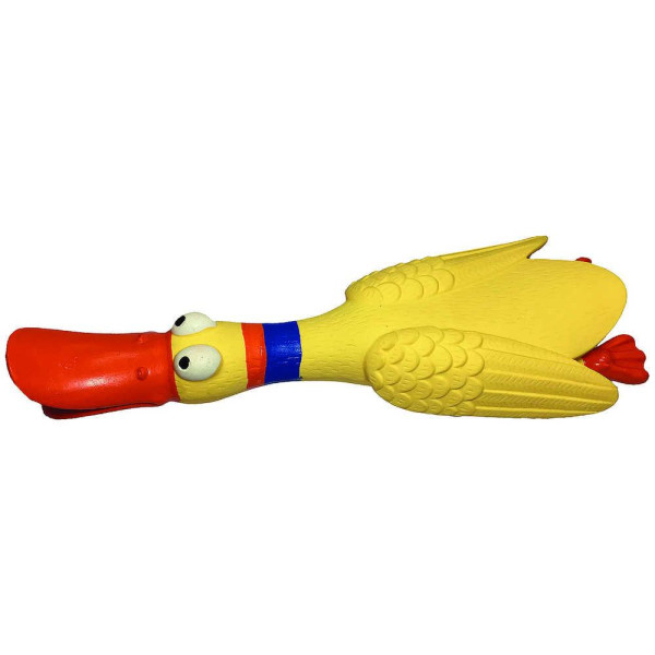 Іграшка для собак Toys Fun латексна Качка з пищалкою,16 см (24 шт/уп)
