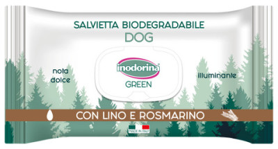 Inodorina Salv Green Illuminante вологі серветки, що освітлюють з розмарином для собак, 30 серветок (2300140002)
