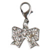 Підвіска на комір TETRAPET Expert, бантик з срібними камінцями, 3,8 см