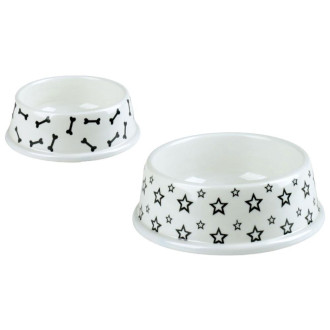 Миска меламінова TETRAPET,пластикова біла,0,35л,15см