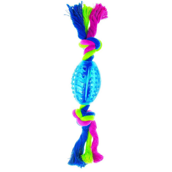 Іграшка для собак CAMON Dental Fun м'яч на мотузці, гума 26 см