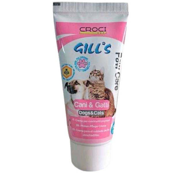 Крем Гілс Croci Gill's Paw Care з бджолиним воском для догляду за подушечками лап собак і котів, 50 мл (C3052804)