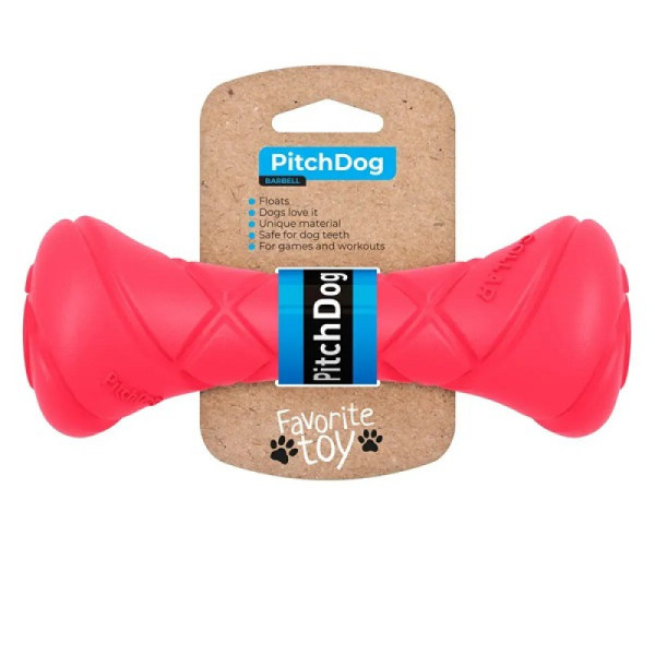 Пітч Дог Collar PitchDog ігрова гантель для апортування собак, довжина 19 см, діаметр 7 см, колір рожевий