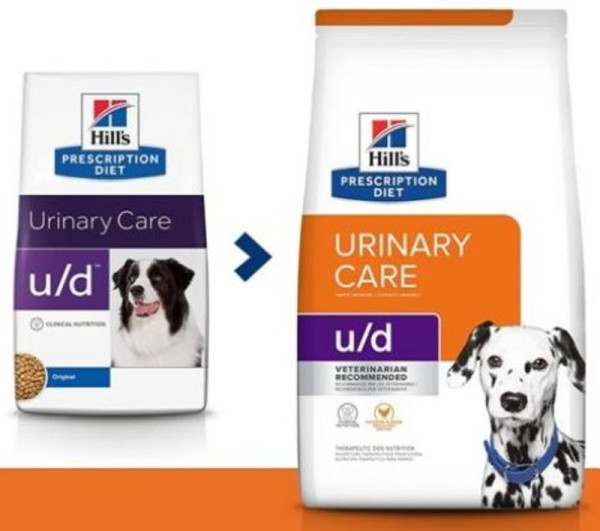 Хілс Hill's PD Canine U/D Urinary Care сухий лікувальний корм для собак із захворюваннями сечовивідних шляхів, 10 кг