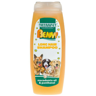 Шампунь TETRAPET Benny для собак довгошерстих, масло макадамії і пантенол, 200 мл