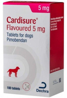 Кардішур 5 мг Cardisure підтримка при серцевій недостатності у собак, 10 таблеток